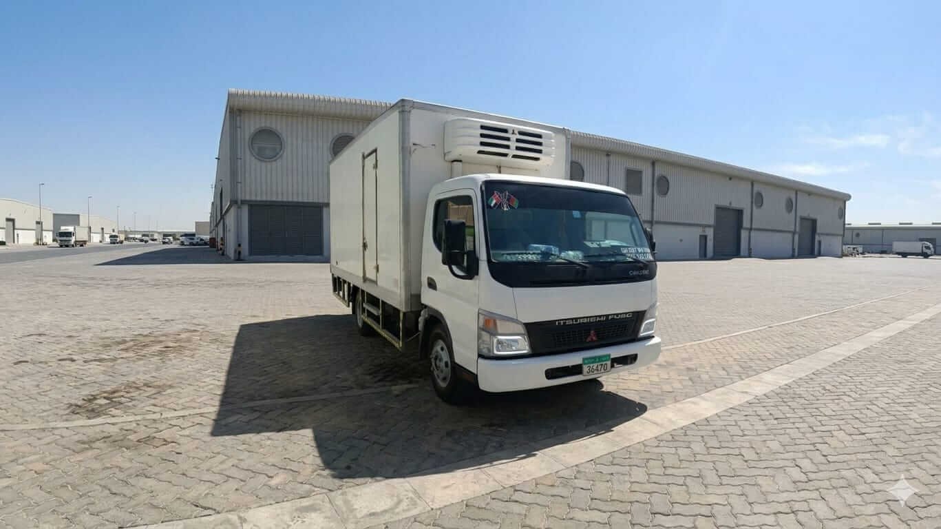 Refrigerated chiller truck fleet in Abu Dhabi